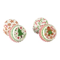 Mini capsule per cupcake con figure natalizie - Decorare - 200 unità