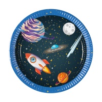 Piatti Galaxy Outer Space 19,5 cm - 8 pezzi.