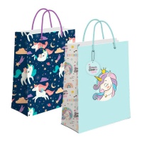 Borsa regalo Unicorno 32 x 26 x 10 cm - 1 pz.