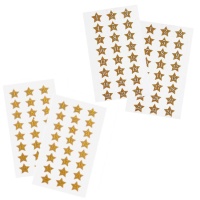 Etichette adesive stelle con numeri - 4 fogli