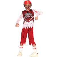 Costume da quarterback zombie per bambini