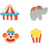 Figure di zucchero a tema Circo - 8 pezzi