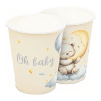 Bicchieri Oh Baby con stelle - 8 pezzi