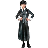 Costume Mercoledì Addams in uniforme da bambino