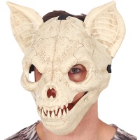 Maschera di teschio di pipistrello con movimento