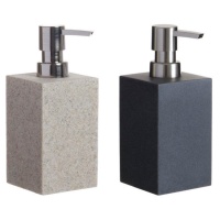 Dispenser di sapone in pietra quadrato da 16,5 cm - 1 pz.
