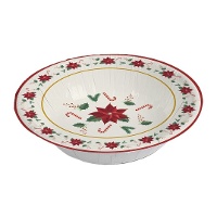 Ciotole di Natale Poinsettia da 17,5 cm - 6 pezzi