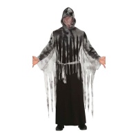 Costume morte con cappuccio grigio da uomo