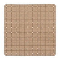 50,3 x 50,3 cm tappetino doccia antiscivolo a scacchi beige