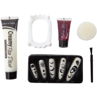 Kit per il trucco dei vampiri fosforescenti
