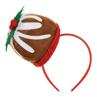 Fascia per capelli a forma di cupcake con vischio