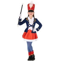 Costume da majorette blu per bambina