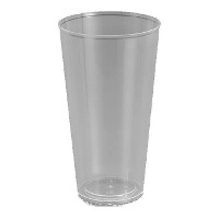 Bicchieri da 450 ml in plastica trasparente combi - 4 pezzi