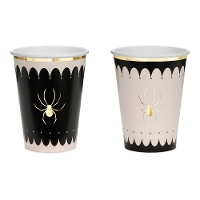 Bicchieri con Ragno dorato da 400 ml - 6 unità