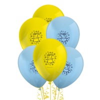 Palloncini in lattice Peppa Pig e George 23 cm - 8 unità - Procos