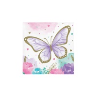 Tovaglioli Butterfly Shimme da 12.5 x 12.5 - 16 unità