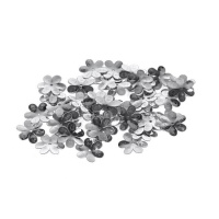 1,1 cm di paillettes a forma di fiore in argento - Innspiro - 14 grammi