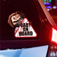 Decorazione adesiva per auto di bambola malefica 20 x 20 cm