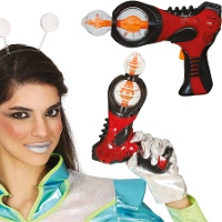 Pistola spaziale rossa 25 cm