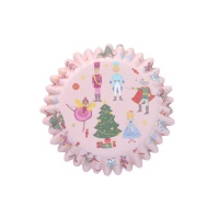 Capsule per cupcake Schiaccianoci con interno in carta stagnola - PME - 30 pz.