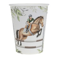 Bicchieri con cavaliere su cavallo da 270 ml - 10 pezzi