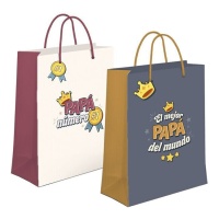 Borsa regalo assortita World's Greatest Dad 26 x 10 x 32 cm - 1 pz.