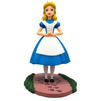 Figura per torta di Alice nel Paese delle Meraviglie con base di 10,5 cm - 1 unità