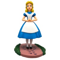 Statuina torta Alice in Wonderland con base da 10,5 cm - 1 unità