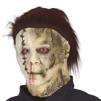 Maschera da killer con faccia cucita