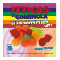 Gelatine colorate LGTB a forma di tetta - 125 grammi