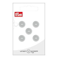 Bottoni grigi da 1,2 cm con due fori - Prym - 5 pz.