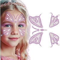 Gioielli adesivi per il viso a forma di farfalla