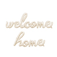 Palloncino lettere Welcome Home di 2,58 x 0,55 m