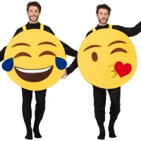 Costume da emoticon giallo per adulti