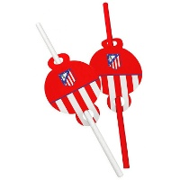 Cannucce rosse dell'Atlético de Madrid - 6 pezzi