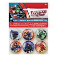 Palline gonfiabili in gomma Justice League - 6 pz.