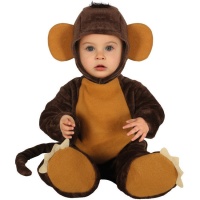 Costume da scimmia marrone per bambino
