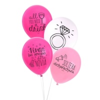 Palloncini in lattice per addio nubilato 30 cm - Amber - 8 unità