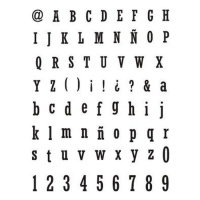 Timbri trasparenti con alfabeto e numeri - Artis decor