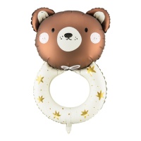 Palloncino orsetto con sonaglio 61 x 88 cm - PartyDeco