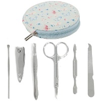 Set manicure a forma di farfalla tondo - 6 pezzi