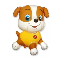 Palloncino Happy puppy giallo 78 x 62 cm