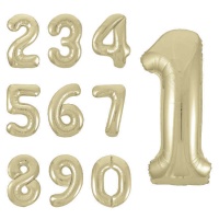 Pallone numero d'oro 86,3 cm - Unico