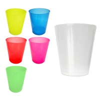 Bicchieri di plastica colorati larghi 500 ml - 4 unità