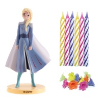 Set per torta con figure di Frozen e candele - Dekora