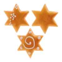 Decorazioni di marzapane stella da 3 cm - Dekora - 75 unità