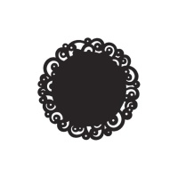 Centrino carta nera tondo 10 cm - Wilton - 30 unità