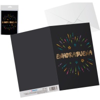 Cartolina di congratulazioni Fuochi d'artificio
