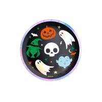 Piatti di Halloween 17 cm - 8 pezzi.