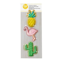 Tagliabiscotti tropicali - Wilton - 3 pezzi